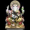 Beautiful White Marble Ganesh ji Murti UK - 18 inch