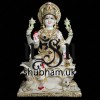 Exquisitely Crafted Pure White Marble Laxmi Mata Murti - 24 inch