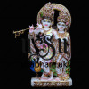 Radha Krishna Murti From Pure White Marble Stone - 18 inch