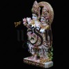 Radha Krishna Murti From Pure White Marble Stone - 18 inch